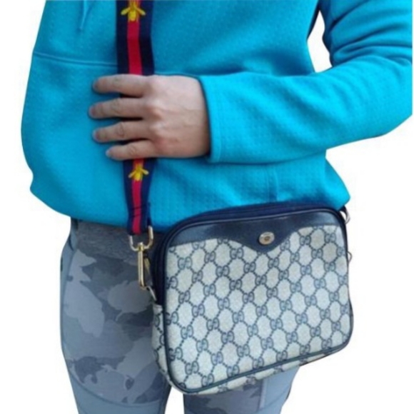 Authentic Vintage Gucci GG Monogram Supreme Clutch Fanny Bum Waist Belt Bag - Picture 2 of 12